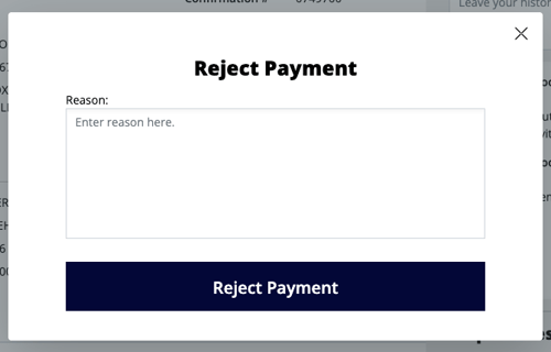 AdminPortal-RejectPaymentReason